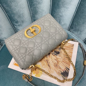 Dior Medium Caro Bag Calfskin M9242 Gray - Default Title - View 6