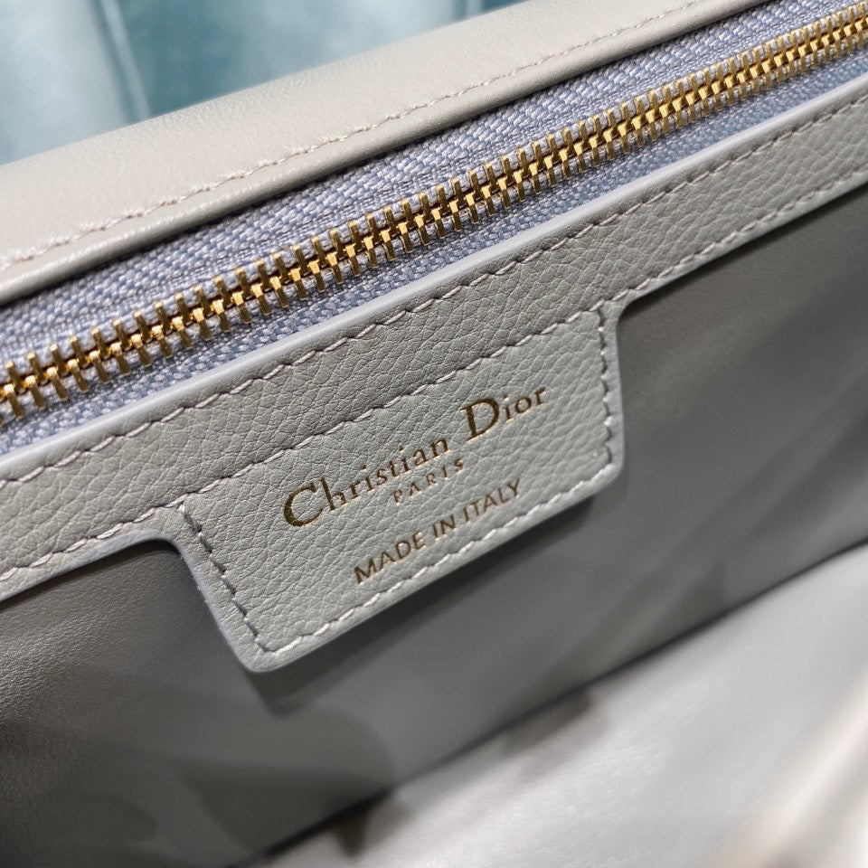 Dior Medium Caro Bag Calfskin M9242 Gray