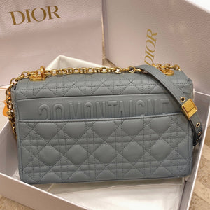 Dior Medium Caro Bag Calfskin M9242 Blue - Default Title - View 3