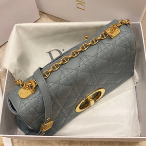Dior Medium Caro Bag Calfskin M9242 Blue - Default Title - View 4