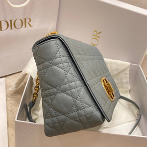 Dior Medium Caro Bag Calfskin M9242 Blue - Default Title - View 5