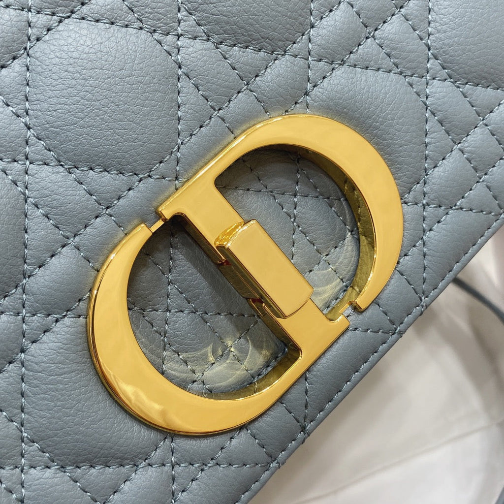 Dior Medium Caro Bag Calfskin M9242 Blue