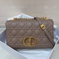 Dior Medium Caro Bag Calfskin M9242 Kakhi - Default Title - View 1