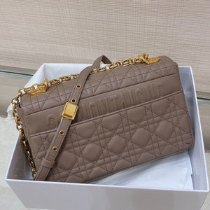 Dior Medium Caro Bag Calfskin M9242 Kakhi - Default Title - View 3