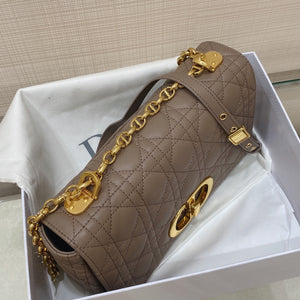 Dior Medium Caro Bag Calfskin M9242 Kakhi - Default Title - View 4
