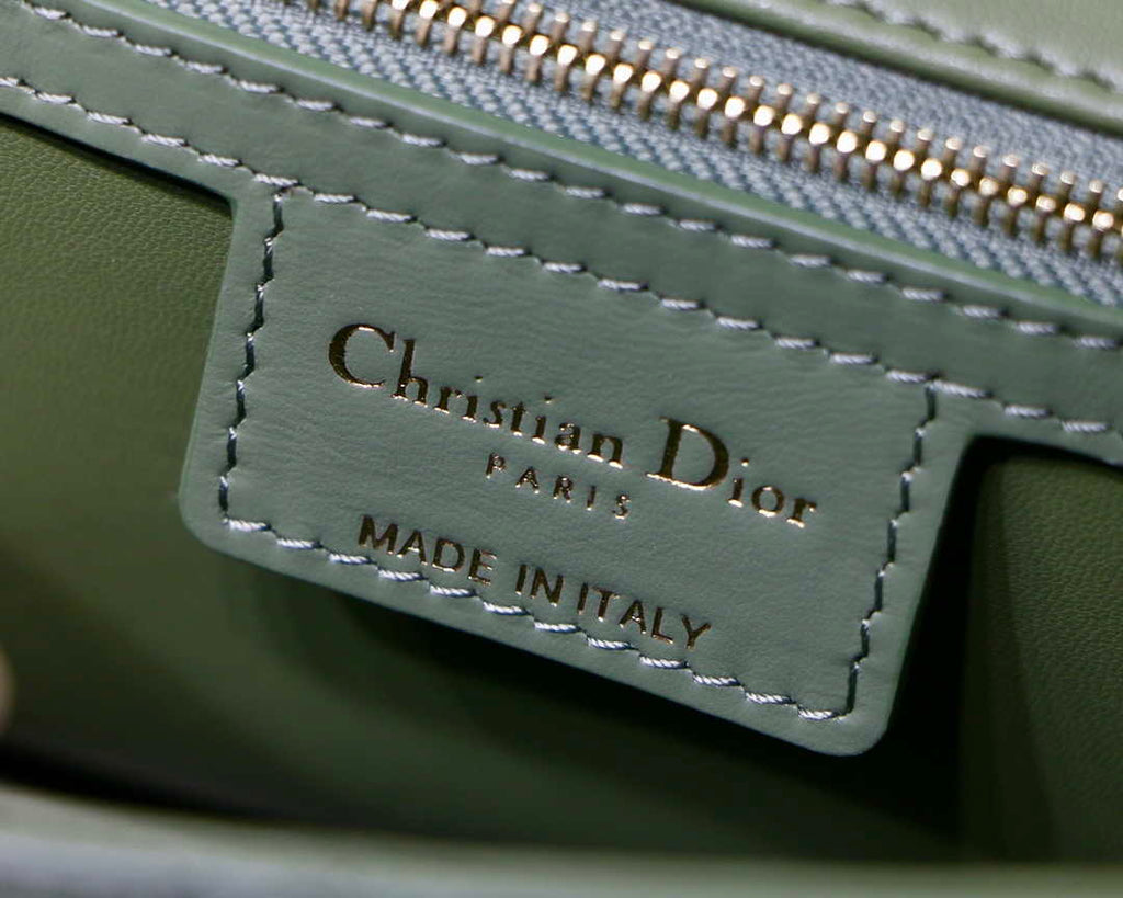 Dior M9242 Medium Quilted Macrocannage Calfskin Green