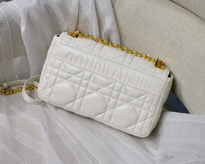 Dior M9242 Medium Quilted Macrocannage Calfskin White - Default Title - View 5