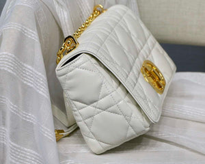 Dior M9242 Medium Quilted Macrocannage Calfskin White - Default Title - View 6