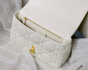 Dior M9242 Medium Quilted Macrocannage Calfskin White - Default Title - View 8