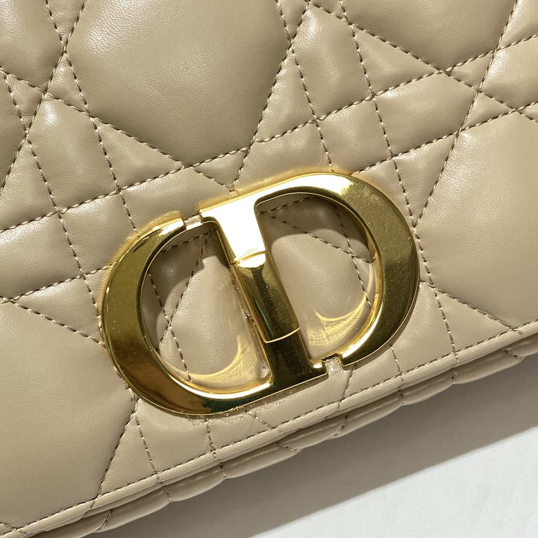 Dior M9242 Medium Quilted Macrocannage Calfskin Yellow - Default Title - View 7