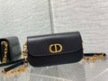 Dior M9260 30 Montaigne Avenue Bag Black Box Calfskin