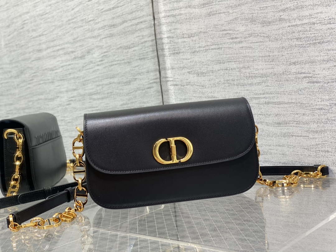 Dior M9260 30 Montaigne Avenue Bag Black Box Calfskin