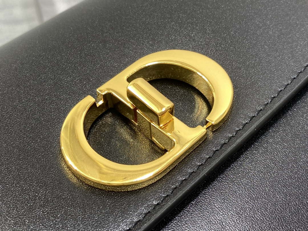 Dior M9260 30 Montaigne Avenue Bag Black Box Calfskin