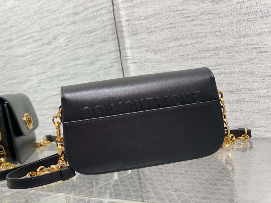 Dior M9260 30 Montaigne Avenue Bag Black Box Calfskin