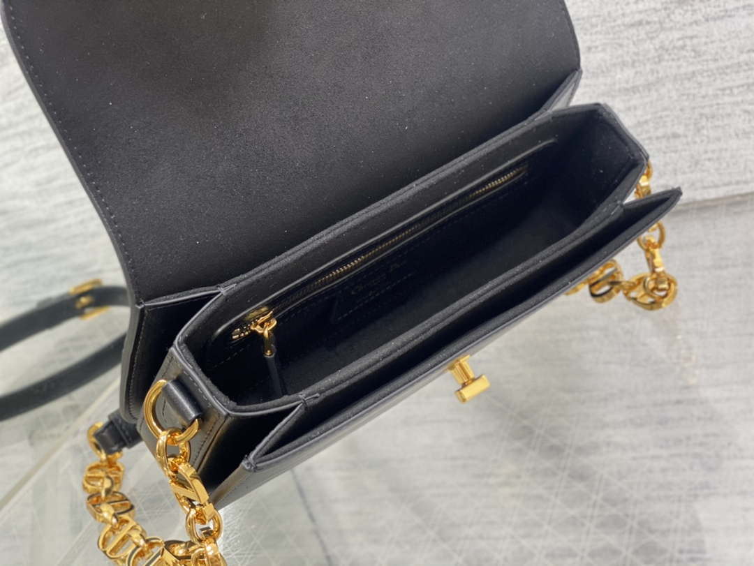 Dior M9260 30 Montaigne Avenue Bag Black Box Calfskin