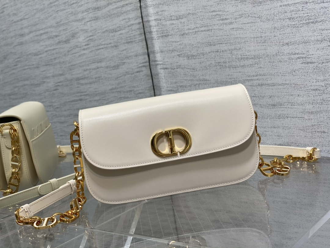 Dior M9260 30 Montaigne Avenue Bag Dusty Ivory Box Calfskin - Default Title - View 1