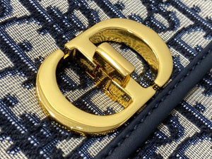 Dior M9260 30 Montaigne Avenue Bag Blue Dior Oblique Jacquard - Default Title - View 3