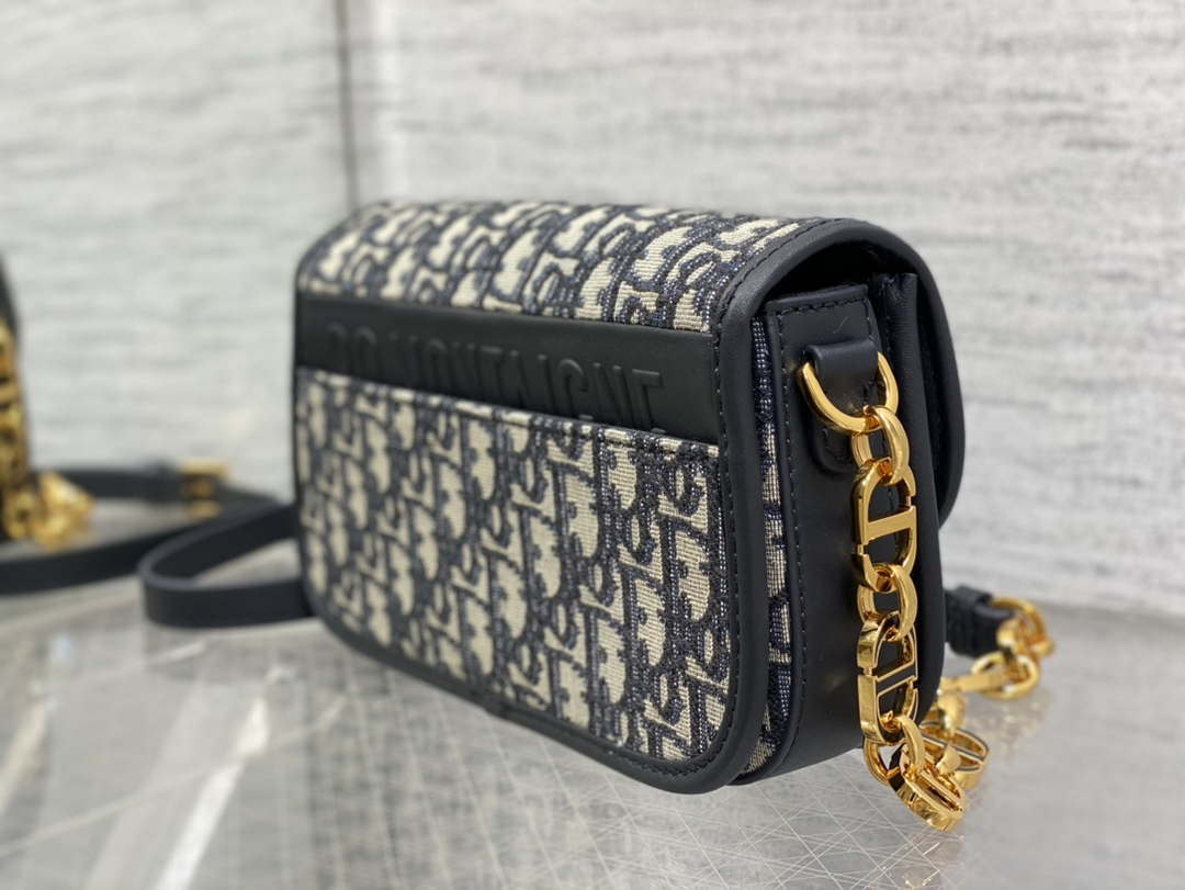 Dior M9260 30 Montaigne Avenue Bag Blue Dior Oblique Jacquard