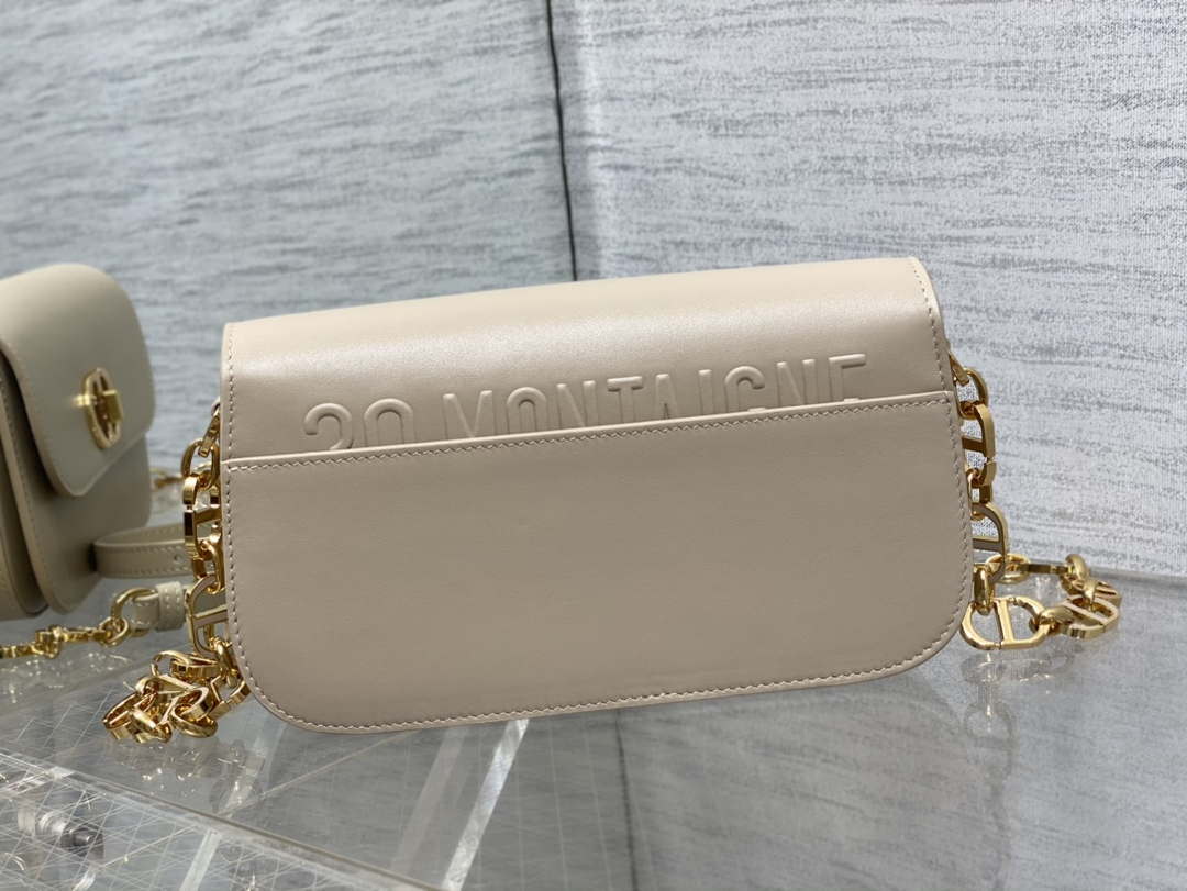 Dior M9260 30 Montaigne Avenue Bag Dusty Ivory Box Calfskin