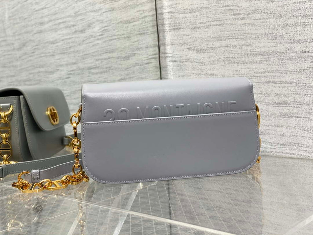 Dior M9260 30 Montaigne Avenue Bag Gray Box Calfskin