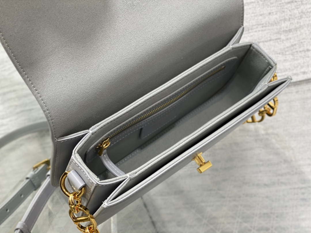 Dior M9260 30 Montaigne Avenue Bag Gray Box Calfskin