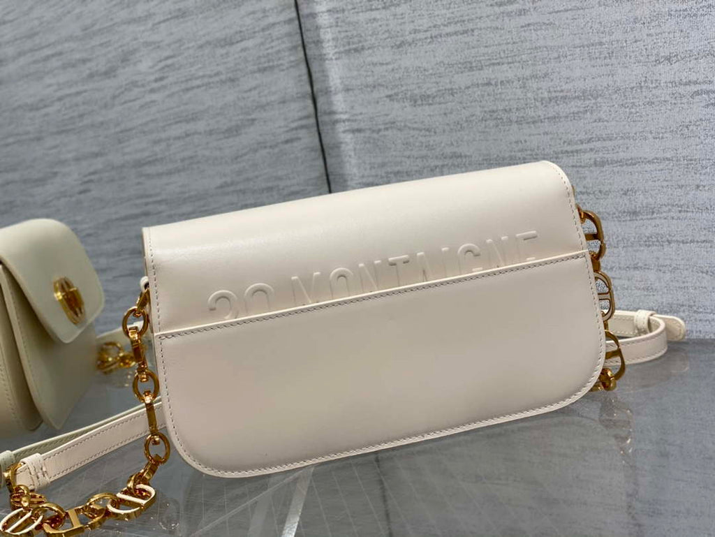 Dior M9260 30 Montaigne Avenue Bag Beige Box Calfskin