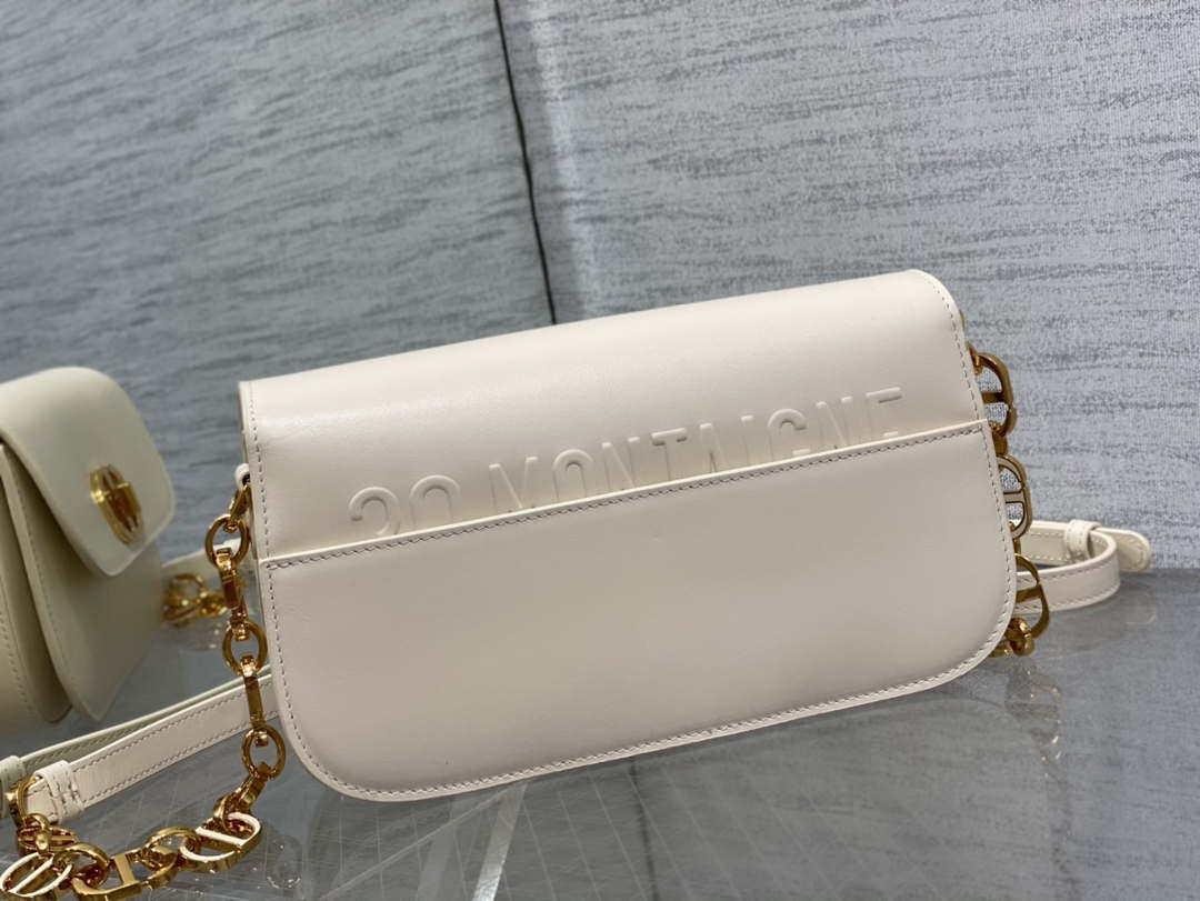 Dior M9260 30 Montaigne Avenue Bag Beige Box Calfskin