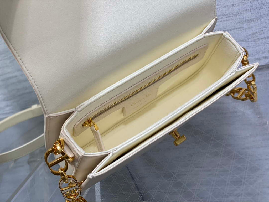 Dior M9260 30 Montaigne Avenue Bag Beige Box Calfskin