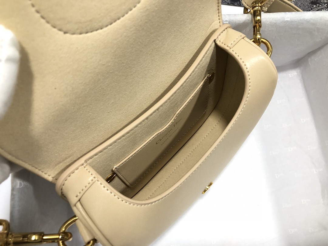 Dior M9317 Crossbody small dior Bobby bag Apricot box Calfskin