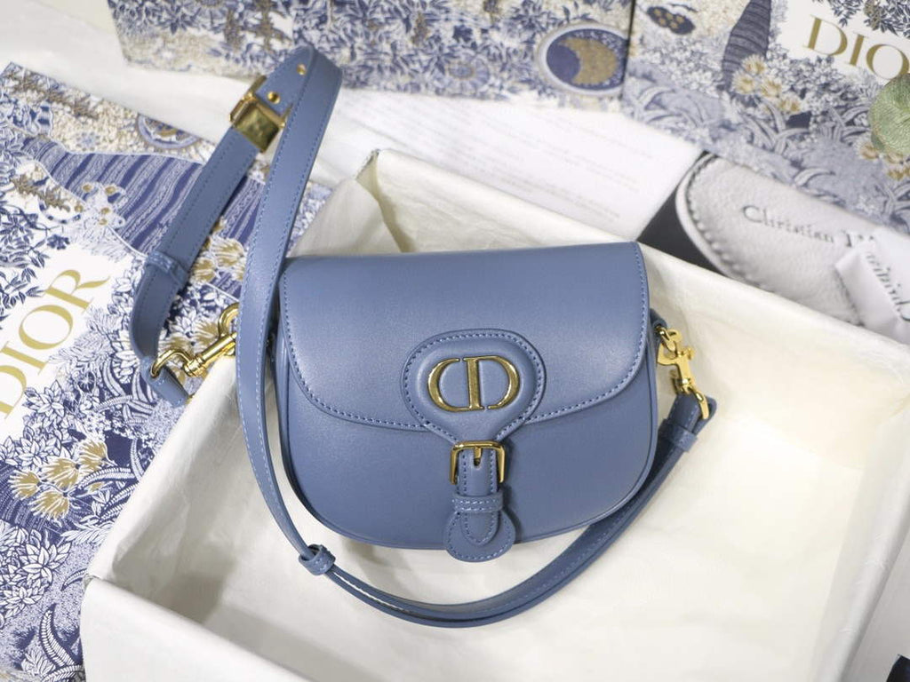 Dior M9317 Crossbody small dior Bobby bag Lake Blue box Calfskin