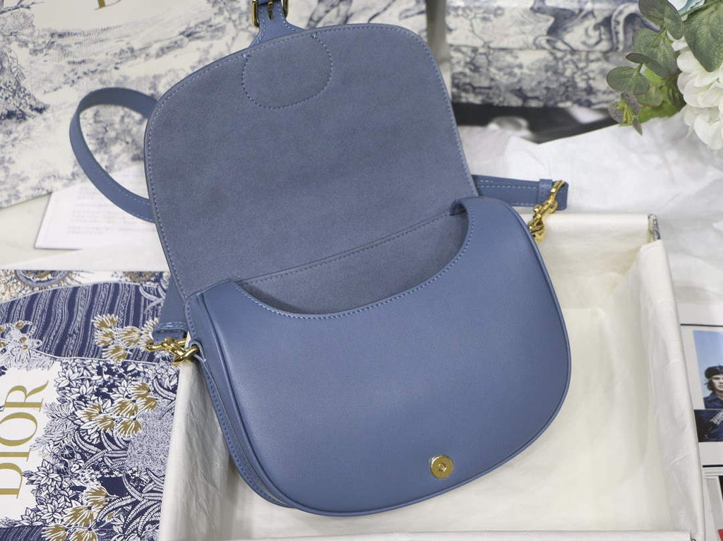 Dior M9317 Crossbody small dior Bobby bag Lake Blue box Calfskin