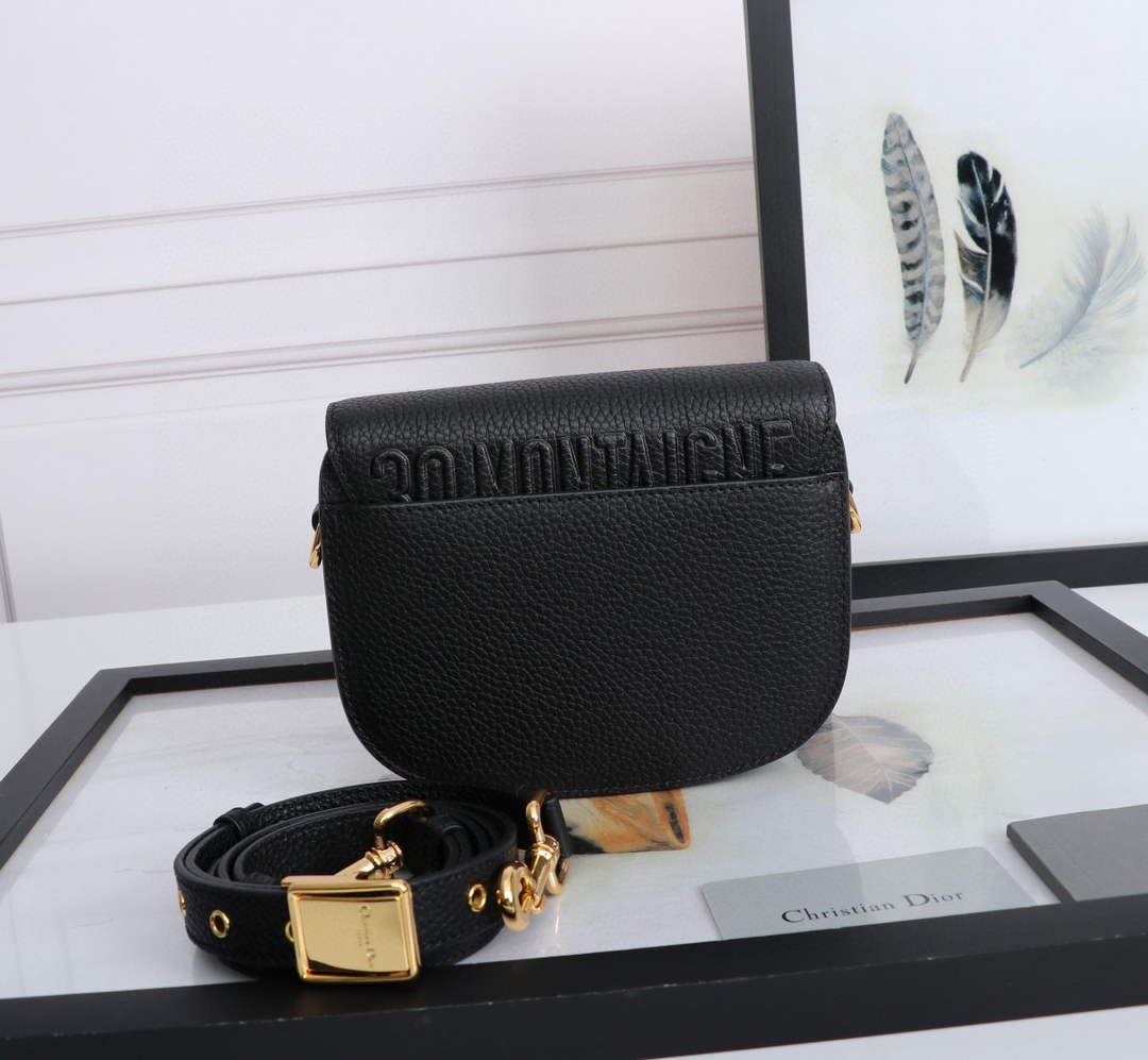 Dior M9317 Small bobby bag Black Grained Calfskin