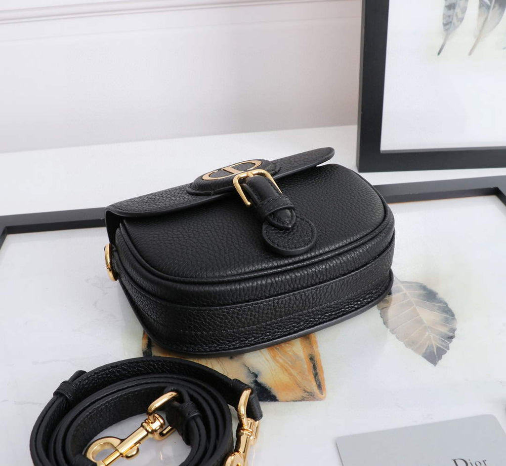 Dior M9317 Small bobby bag Black Grained Calfskin