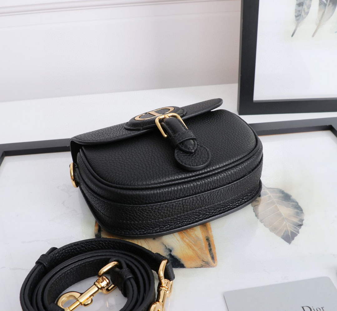 Dior M9317 Small bobby bag Black Grained Calfskin