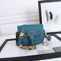 Dior M9317 Small bobby bag Blue Grained Calfskin - Default Title - View 1