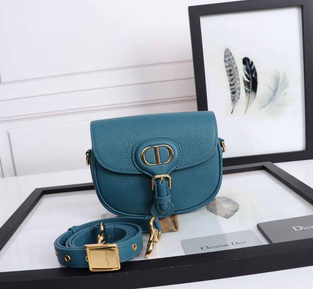 Dior M9317 Small bobby bag Blue Grained Calfskin - Default Title - View 2