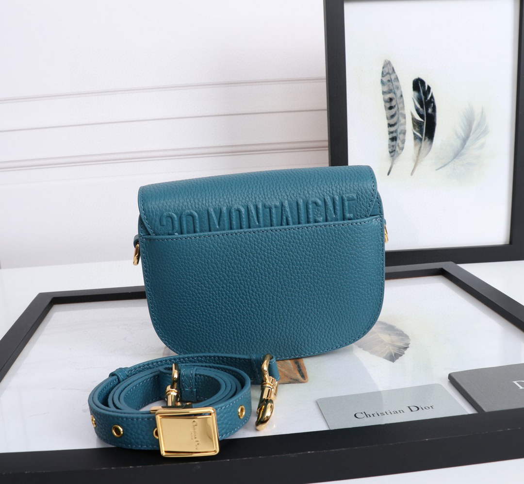Dior M9317 Small bobby bag Blue Grained Calfskin - Default Title - View 4