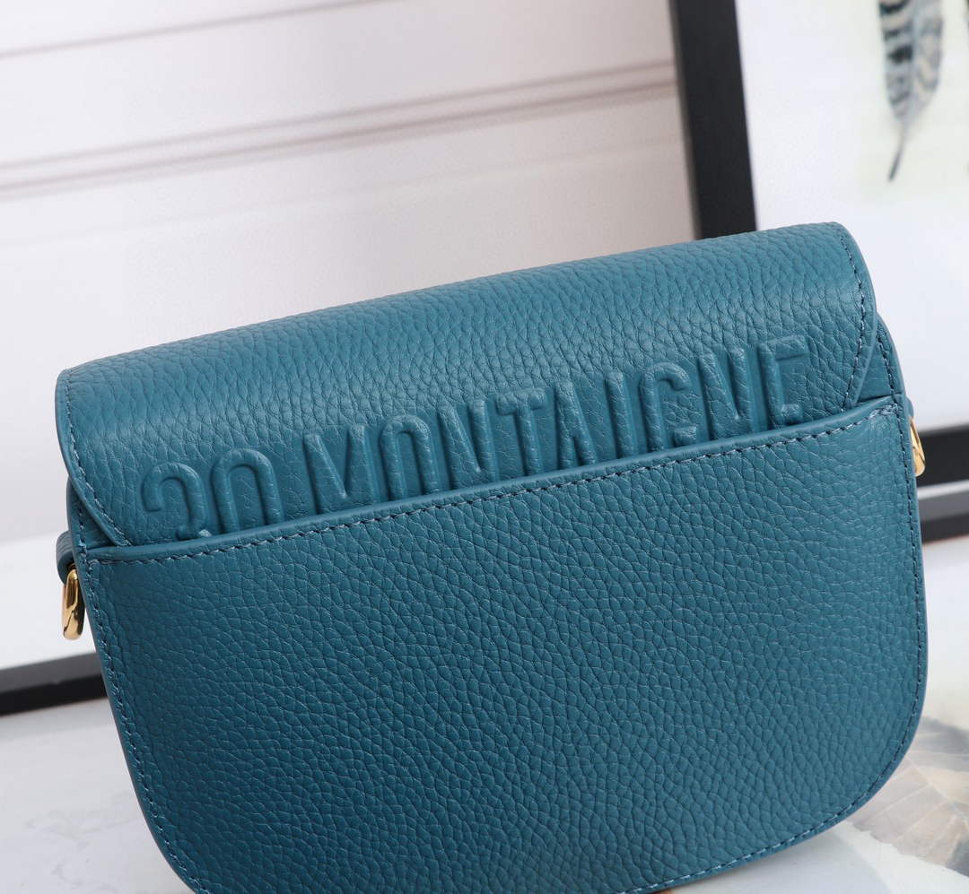 Dior M9317 Small bobby bag Blue Grained Calfskin - Default Title - View 6