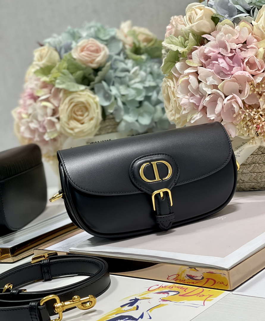 Dior M9317S Crossbody Small Bobby EAST-WEST Bag Smooth Calfskin Black - Default Title - View 2