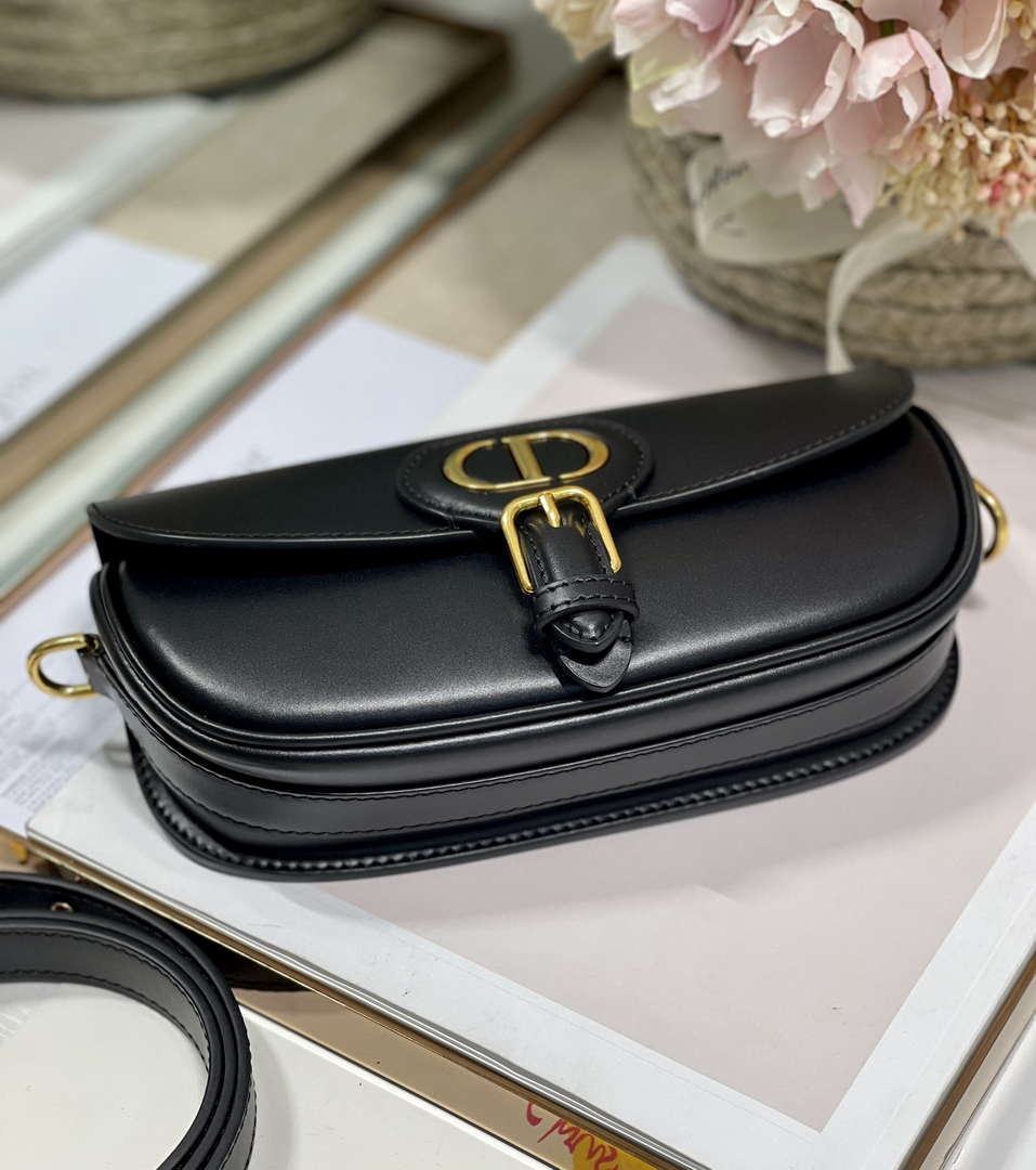 Dior M9317S Crossbody Small Bobby EAST-WEST Bag Smooth Calfskin Black - Default Title - View 5