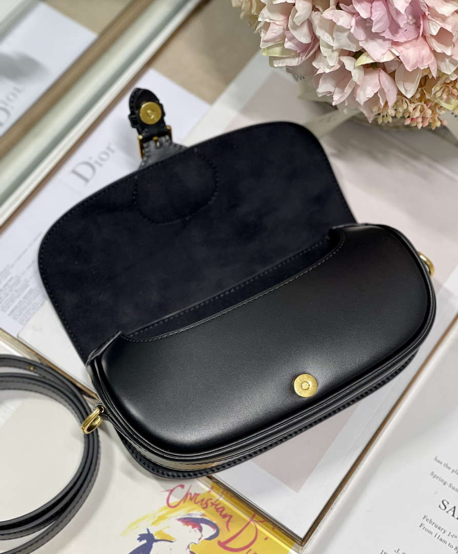 Dior M9317S Crossbody Small Bobby EAST-WEST Bag Smooth Calfskin Black - Default Title - View 8
