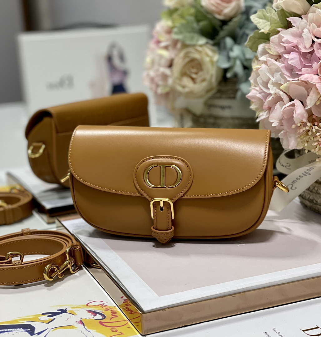 Dior M9317S Crossbody Small Bobby EAST-WEST Bag Smooth Calfskin Brown - Default Title - View 3