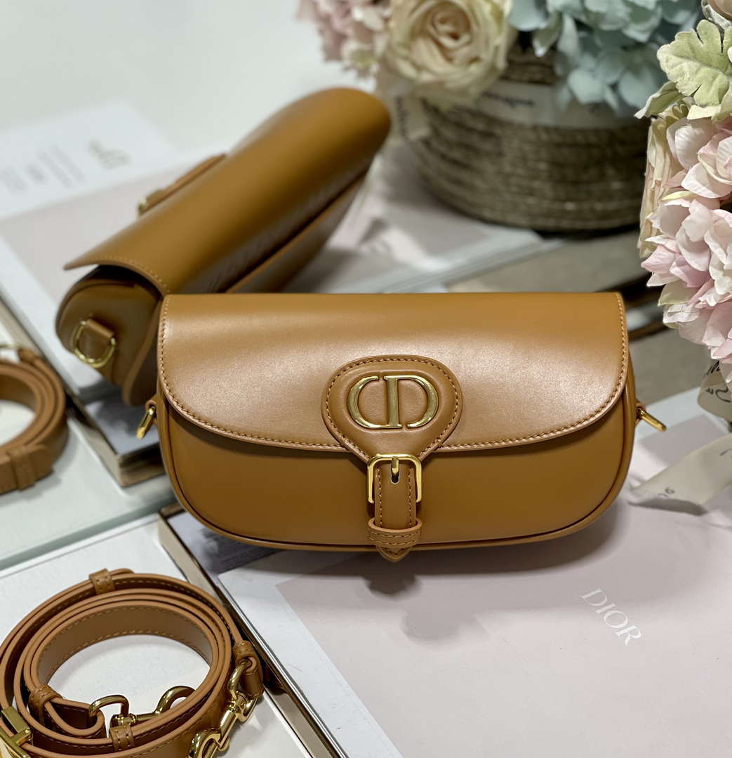 Dior M9317S Crossbody Small Bobby EAST-WEST Bag Smooth Calfskin Brown - Default Title - View 4