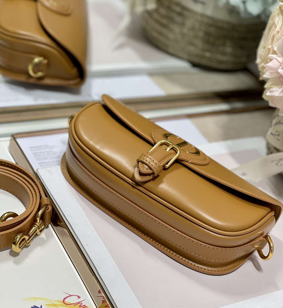 Dior M9317S Crossbody Small Bobby EAST-WEST Bag Smooth Calfskin Brown - Default Title - View 7