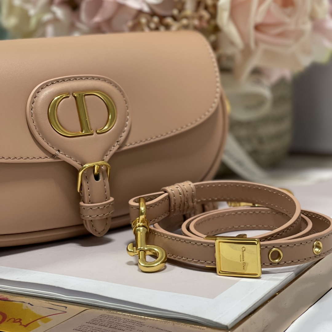 Dior M9317S Crossbody Small Bobby EAST-WEST Bag Smooth Calfskin Nude - Default Title - View 7