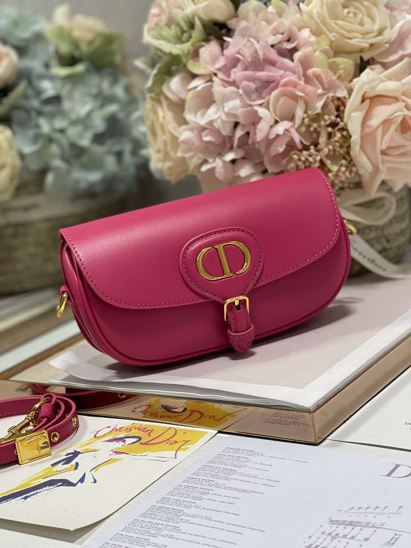 Dior M9317S Crossbody Small Bobby EAST-WEST Bag Smooth Calfskin Rose Red - Default Title - View 2