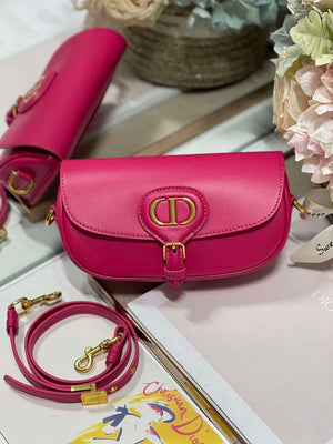 Dior M9317S Crossbody Small Bobby EAST-WEST Bag Smooth Calfskin Rose Red - Default Title - View 4