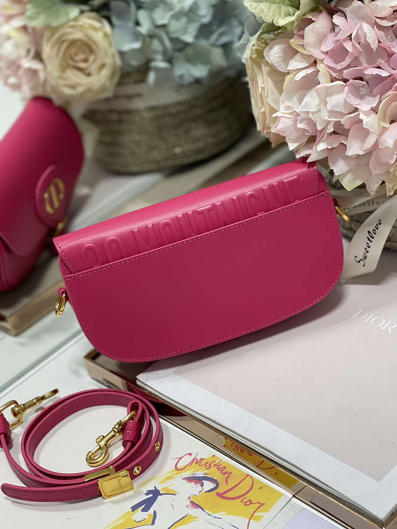 Dior M9317S Crossbody Small Bobby EAST-WEST Bag Smooth Calfskin Rose Red - Default Title - View 5