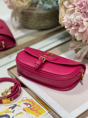 Dior M9317S Crossbody Small Bobby EAST-WEST Bag Smooth Calfskin Rose Red - Default Title - View 6