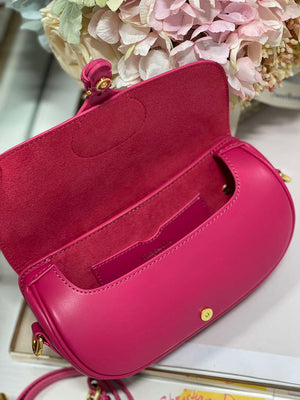 Dior M9317S Crossbody Small Bobby EAST-WEST Bag Smooth Calfskin Rose Red - Default Title - View 7